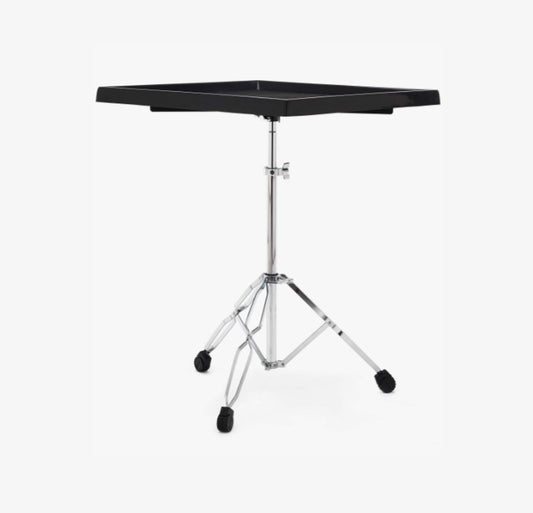 [CLEARANCE] Gibraltar 7615 Large Percussion Table and Stand with Adjustable Height, Durable Rugged Metal Tripod Base and Stout Double-Braced Legs with Rubber Feet