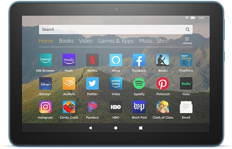 Amazon Fire HD 8 Tablet with Alexa, 8" HD Display, 32GB Black 10th Generation for Portable Entertainment (4 Colors Available)