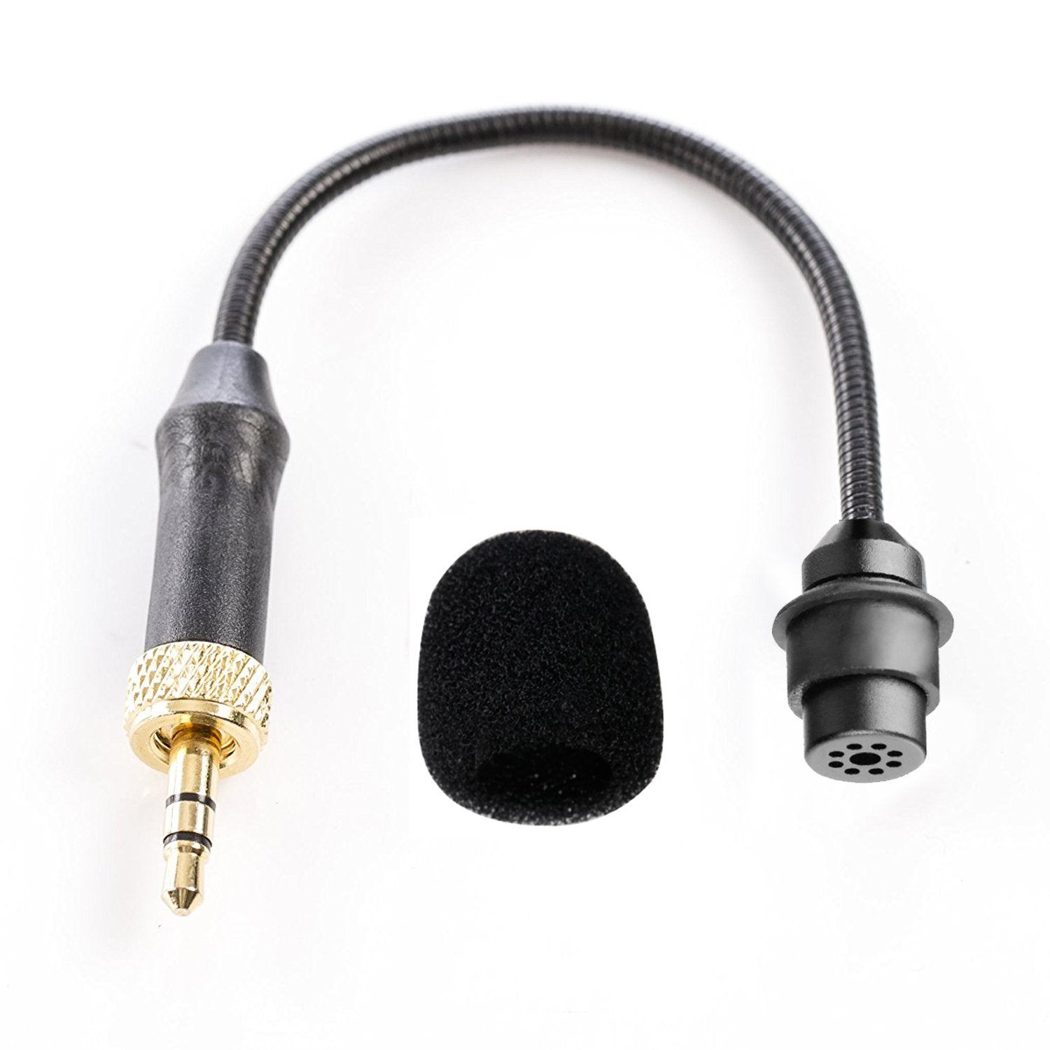 Boya BY-UM2 3.5mm TRS Locking-type Gooseneck Omnidirectional Flexible Audio Microphone for Wireless Lavalier Microphone System BOYA BY-WM4 BY-WM5 BY-WM6 BY-WM8 Saramonic UWMIC9 UWMIC15 Wireless System