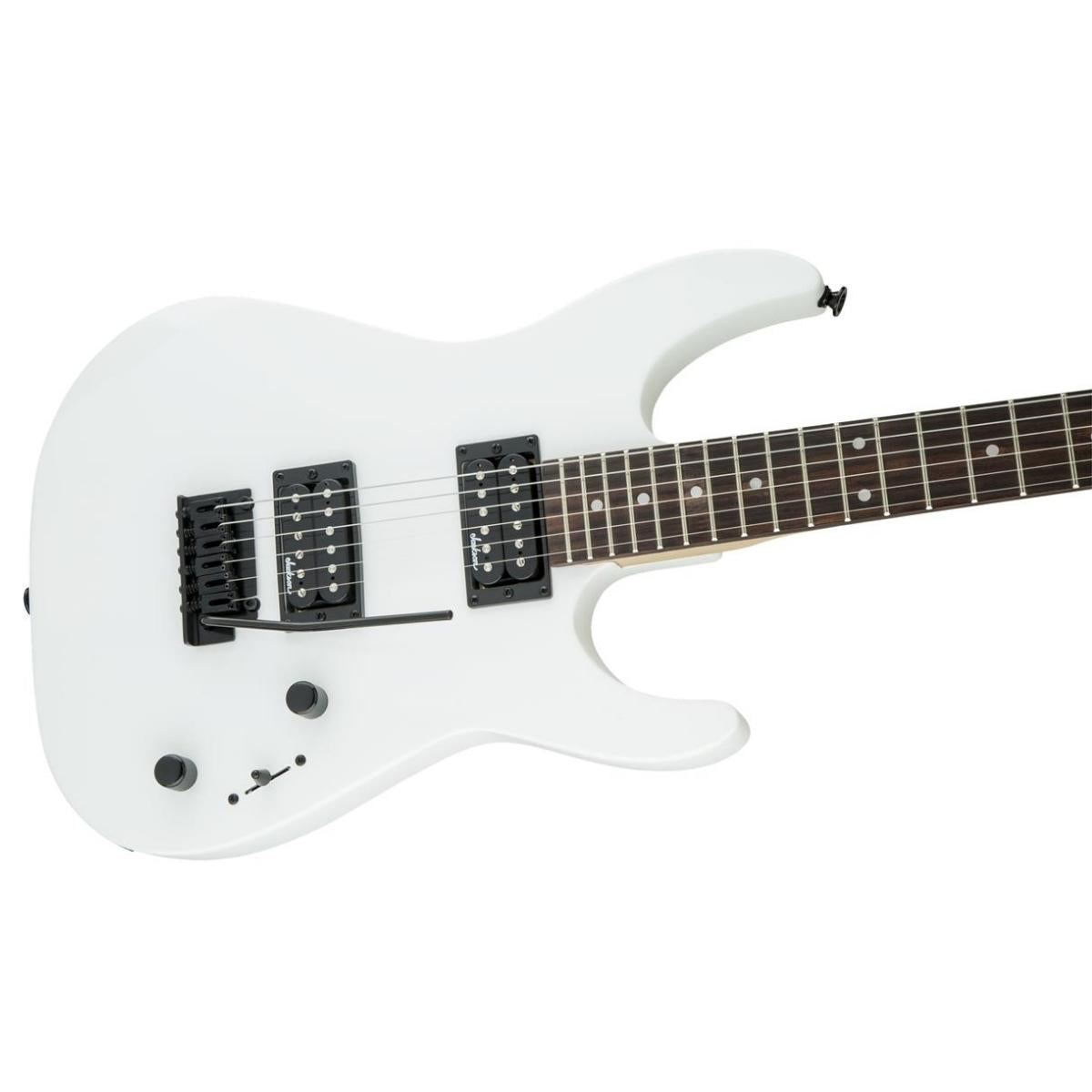 Jackson JS11 JS Series 6-String 22 Frets Dinky Electric Guitar HH with Humbucking Pickups, Amaranth Fingerboard, Volume & Tone Control (Snow White)