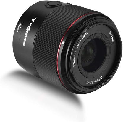 Yongnuo 35mm F2.0S DF DSM Auto Focus Wide Angle Prime Lens for Sony, F2 Large Aperture Full Frame APS-C for Sony E Mount Camera YN35MM