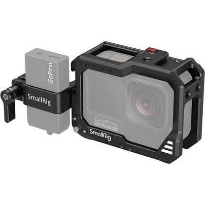 [CLEARANCE] SmallRig 3088 Lightweight Formfitting Cage with 1/4"-20 Threads, Two Shoe Mounts for GoPro HERO9 Vlog Kit, Black