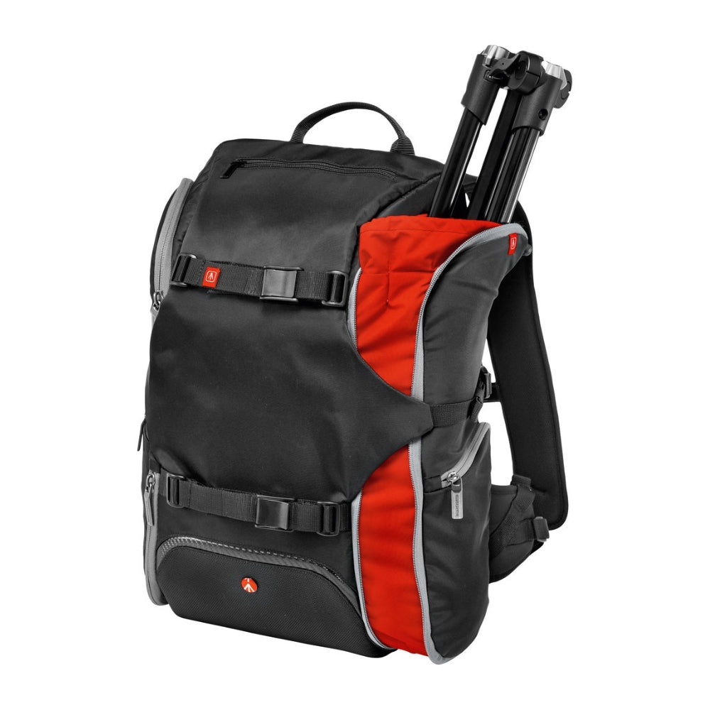 [CLEARANCE] Manfrotto MB MA TRV Advanced Travel Camera and Laptop Backpack with Tripod Compartment, Interchangeable Dividers, Accessory Pockets for Lens, Flash & Other Photography Accessories