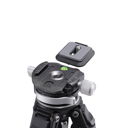 [CLEARANCE] Ulanzi Zero-Y Lightweight Carbon Fiber 5-Section Travel Tripod with 5kg Payload, Panoramic Ballhead, & Foot Switch Lock | 3028