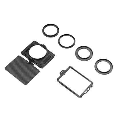 SmallRig Mini Matte Box 1kg Load Capacity for Mirrorless DSLR Cameras Compatible with 67mm/72mm/77mm/82mm/95mm Lens 3196