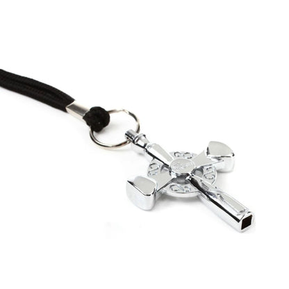 Vic Firth Vickey Quick Release Drum Tuning Key with Lanyard and Cast Metal Tool for Drummers