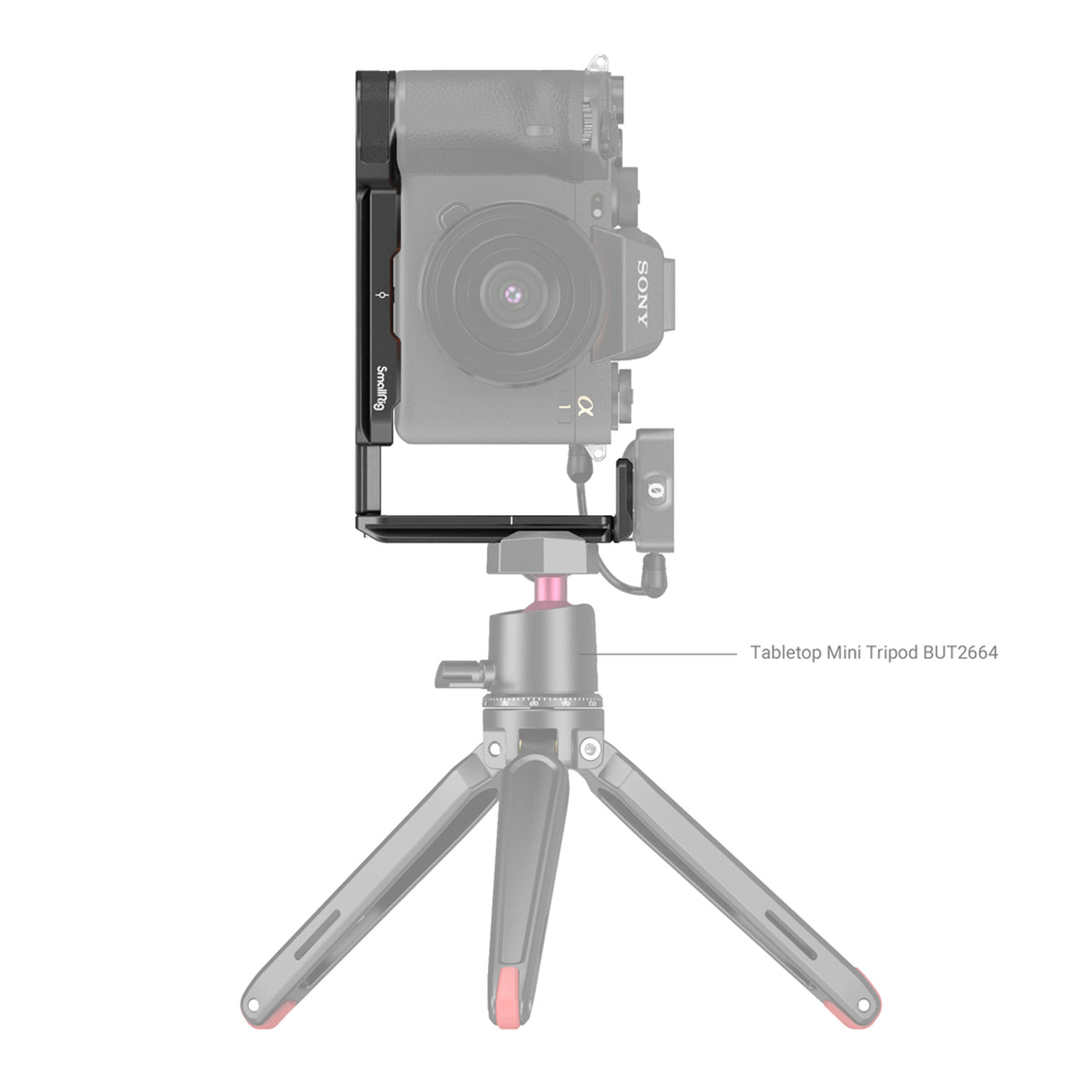SmallRig Arca-type Camera L Bracket for Sony A1, A7S III, A7R IV, A9 II with Allen Wrench Flat Screwdriver Adjustable Plate 3207