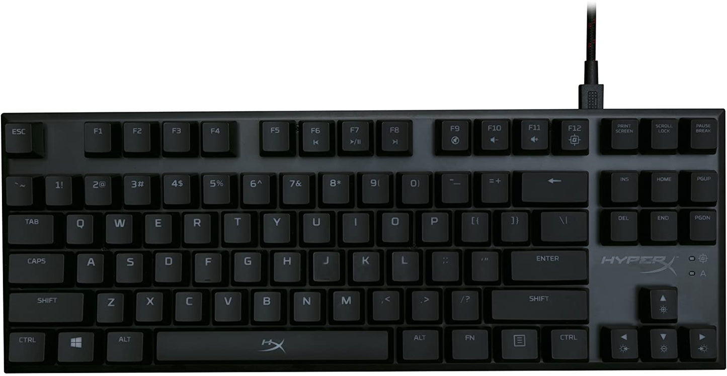 HyperX Alloy FPS Pro Tenkeyless Mechanical Red Backlit Gaming Keyboard with Detachable Micro USB, Cherry MX Red Switch (HX-KB4RD1-US/R1)