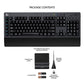 Logitech G613 Wireless Mechanical Gaming Keyboard (Romer-G Tactile Switch) with 6 Macro G-Keys Phone Stand Bluetooth