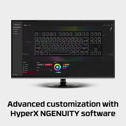 [CLEARANCE] HyperX Alloy Origins Core Tenkeyless Mechanical RGB Backlit Gaming Keyboard with Detachable USB Type-C Cable, Aqua Tactile Switch (HX-KB7AQX-US)