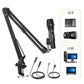 MAONO AU-HD300S HD300S Plug and Play Dynamic XLR and USB Dual Interface Microphone with Boom Arm Stand for Recording, Live-Streaming, Gaming