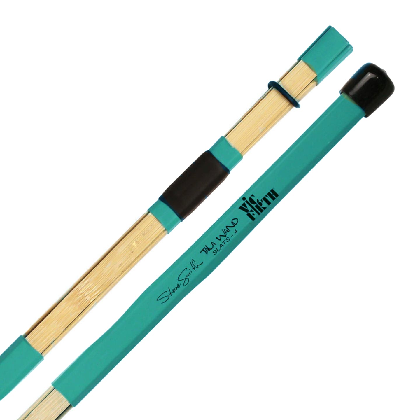 Vic Firth Steve Smith Tala Wand Drumstick with 4 Bamboo Slats, Foam Core, Plastic-Wrapped Handles for Drums | TW4