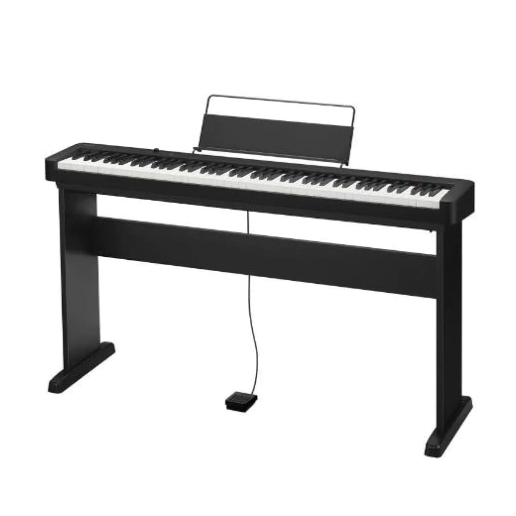 Casio Weighted 88-Key Slim Digital Piano with Scaled Hammer Action Keyboard and 10 Built-In Tones (Stand Included) | CDP-S110BKC2