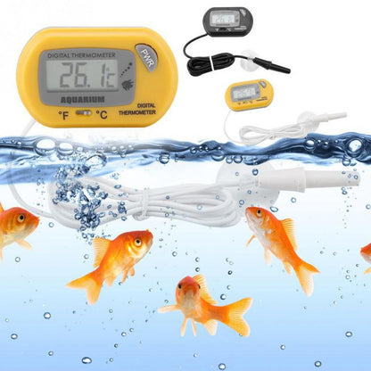 [CLEARANCE] Eagletech Digital LCD Thermometer Suitable for Aquarium (Yellow)