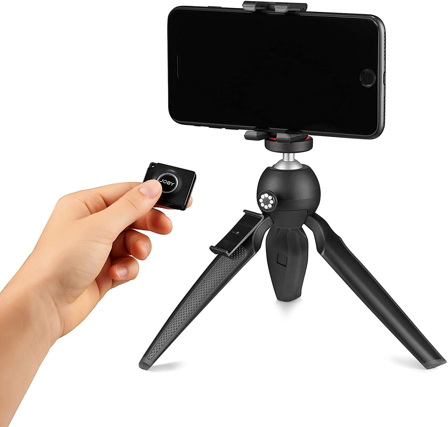 JOBY 1564 HandyPod Mobile Plus with Phone Holder and Impulse Bluetooth Remote Portable Mini Tripod Hand Grip for Cameras and Accessories