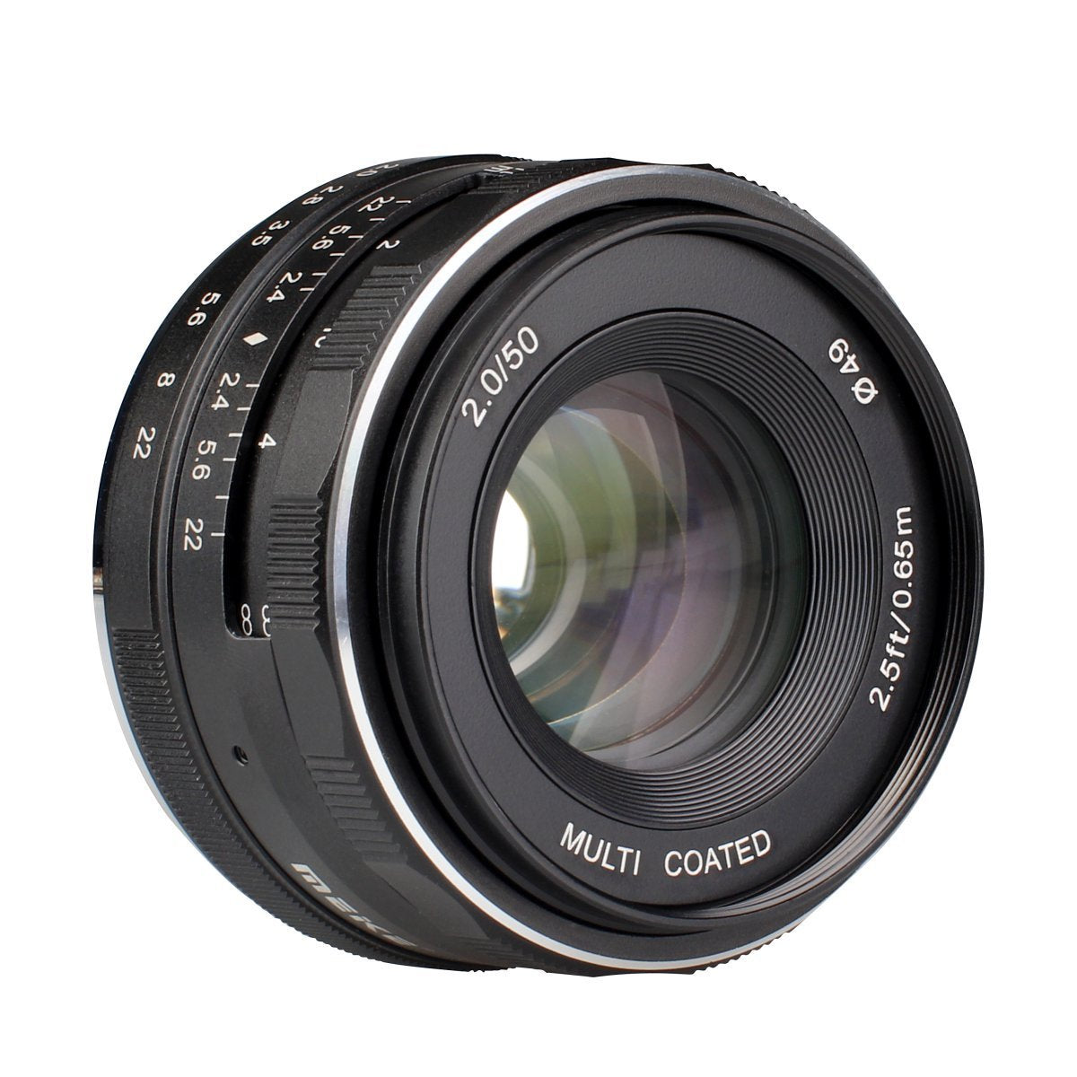 Meike MK-50mm 50mm f/2.0 Manual Focus Fixed Lens for Fujifilm-FX Mount Digital Cameras (X-A1/A2,X-e1/e2/e2s,X-M1,X-T1/T10,X-pro1/pro2 etc)