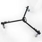Pxel AA-TP DOLLY Heavy Duty Aluminum Folding Tripod Dolly with 3 Wheel Slider Stand for Video Camera Camcorder