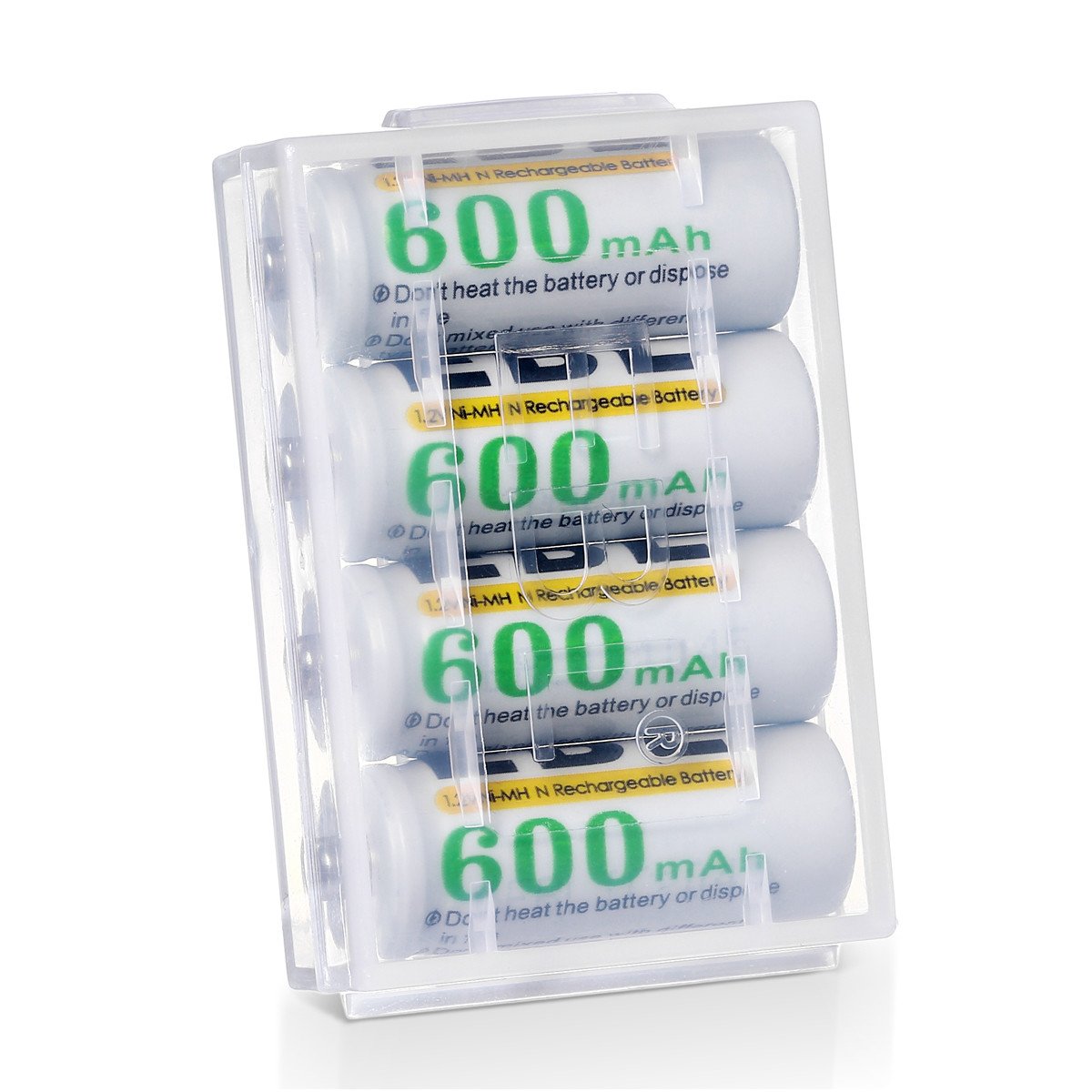 NiMH Rechargeable AAA Battery Pack 12, 600mAh 1.2v Pre-Charged