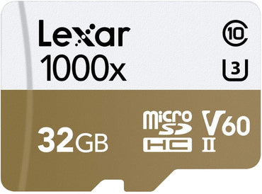 Lexar Professional 32GB 1000x MicroSDHC UHS-II Memory Card with SDCard Adapter LSDMI32GCB1000A