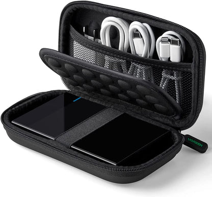 [CLEARANCE] UGREEN Hard Drive Carrying Case with Water Resistant Shockproof Casing and Built In Cable and Accessory Compartment 2.5 Inch External HDD | 50274