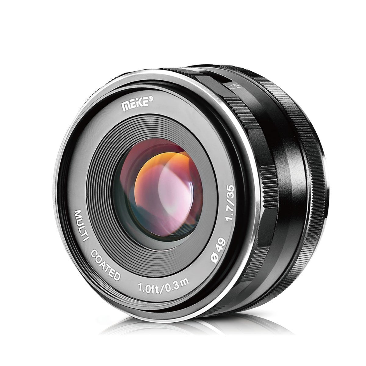 Meike 35mm F1.7 Large Aperture Manual Focus Fixed Lens for Nikon Mirrorless Mount V1 J1 J5 etc