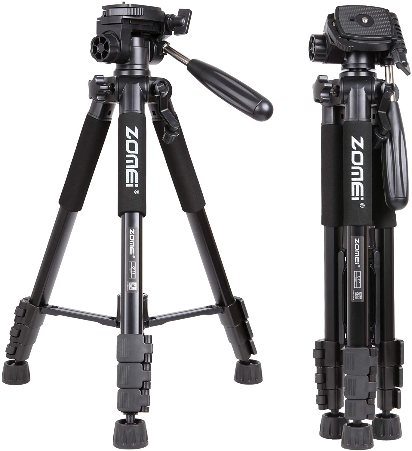 Zomei Q111 Professional Aluminum Lightweight Compact Travel Portable Camera Tripod 55-inch