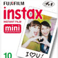 Fujifilm Instax Mini Glossy 10 Sheets Film Expiration November 2021