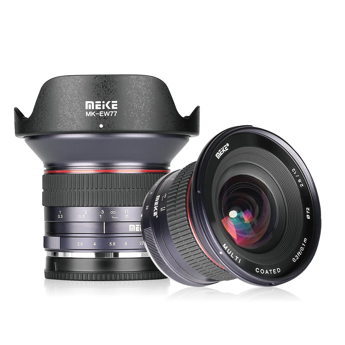 Meike MK-12mm 12mm F/2.8 Ultra Wide Angle Manual Foucs Prime Lens for Sony E Mount APS-C Mirrorless Cameras  