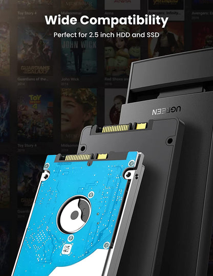 [CLEARANCE] UGREEN 2.5" SATA External Hard Drive Enclosure USB 3.0 with up to 6TB HDD Capacity for Windows 10/8/7/Vista, Linux, Mac OS 8.0 | 60353