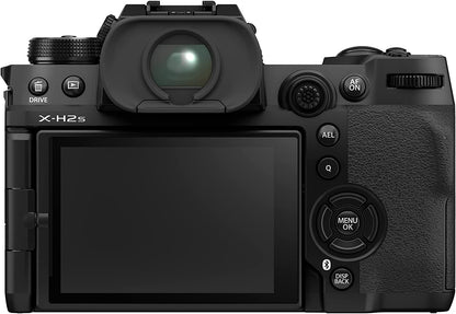 Fujifilm X-H2S Mirrorless Camera with APS-C Format, X-Processor 5, 5-Axis Sensor-Shift Stabilization and 3" Tilting Touchscreen LCD for Photography and Videography (Body Only)