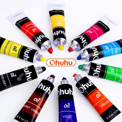 Ohuhu Art Paints 24-Pc Non Toxic 12ml Oil-Based Paint Set Y30-80700-04