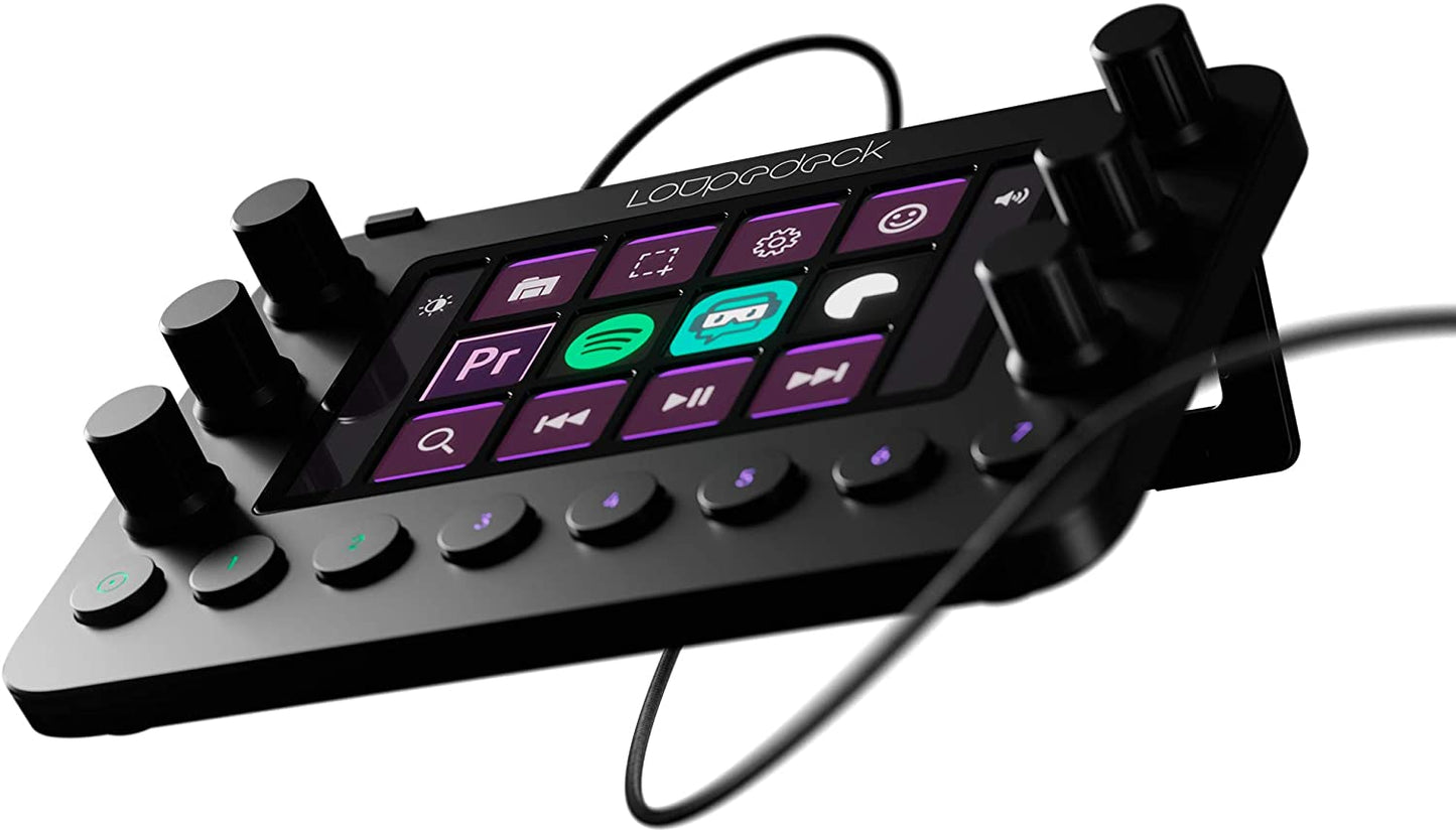 Loupedeck Live USB Type-C Live Streaming and Editing Console with Touchscreen LCD for Content Creators, Streamers, Photo and Video Editors