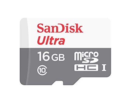 Sandisk Ultra 16GB Micro SD Card UHS-I SDHC Class 10 80MB/s SDSQUNS (w/o Adapter)