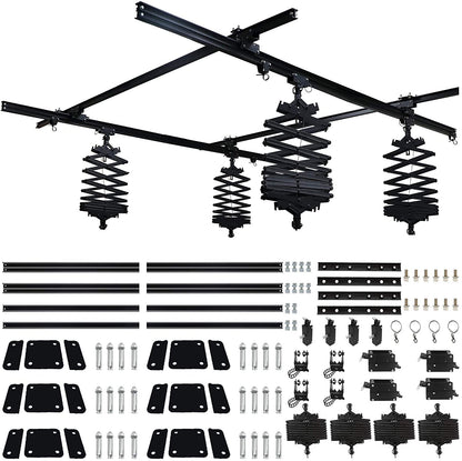[CLEARANCE] Pxel 118" Photo Studio Pantograph Ceiling Track System Complete Kit Photography Video Lighting Support 43-200CM Drop with Accessories  JG Superstore