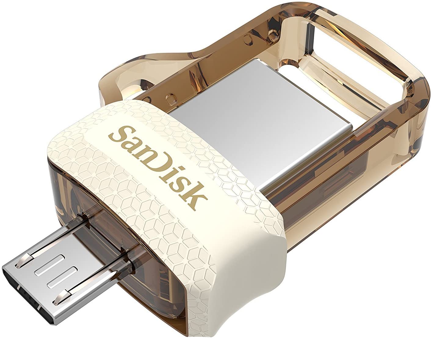 SanDisk Ultra 64GB / 128GB / 256GB Dual Drive m3.0 USB Flash Drive with Micro USB OTG compatibility (Black, Gold)