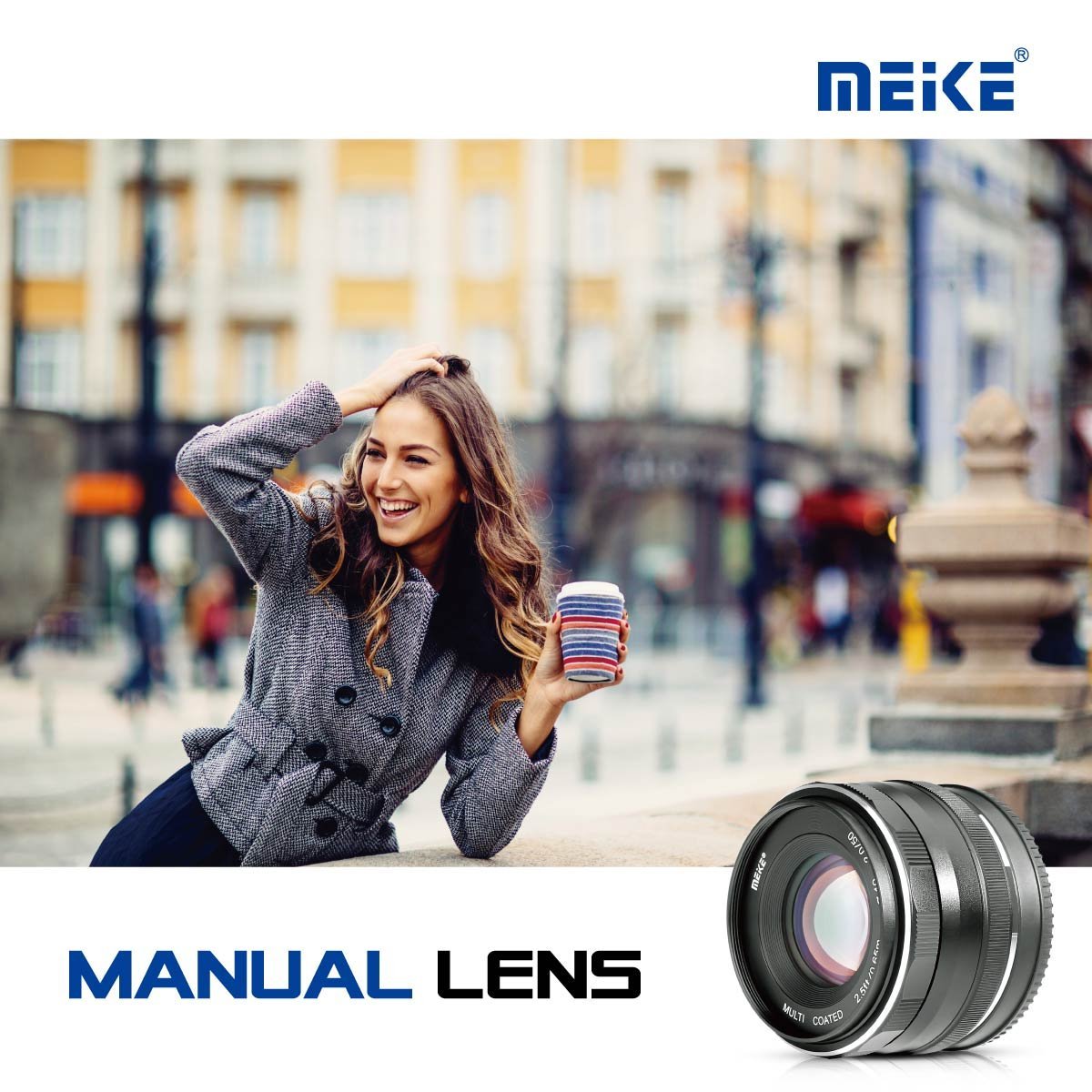 Meike MK-50mm 50mm f 2.0 Large Aperture Manual Focus Lens APS-C For 4/3 System Mirrorless Cameras Olympus/Panasonic/Lumix Mirrorless Camera