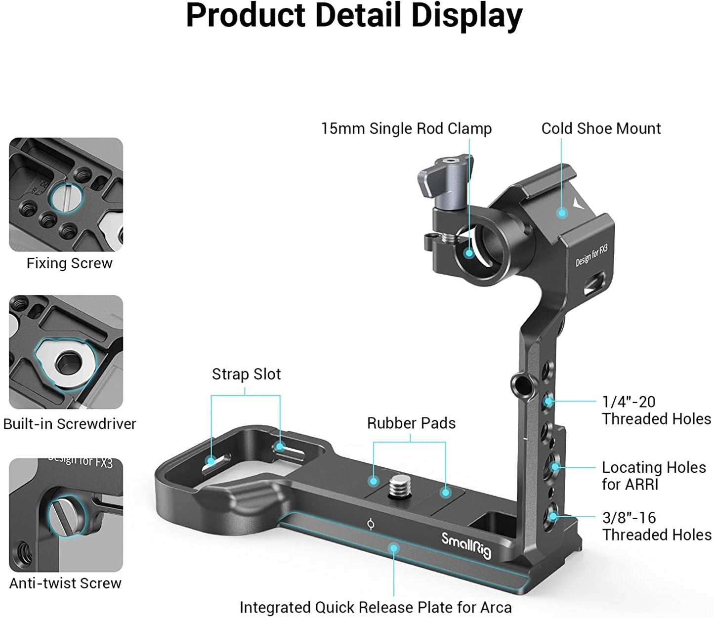 SmallRig Half Camera Cage Suitable for Sony FX3 Camera 3278