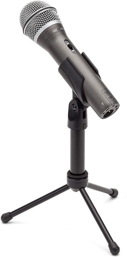 Samson Q2U USB/XLR Dynamic Microphone with Accessories Podcasting Live Sound Music Recording