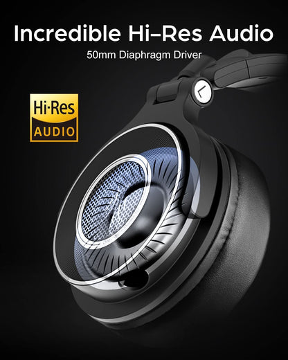 OneOdio MONITOR 60 Wired Professional Studio Headphones with Hi-Res Audio for Music Recording, Production, Live Streaming, and Boardcasting | Blue