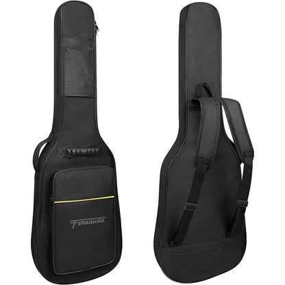 Fernando 47" GT-F1BASS Electric Bass Guitar Gig Bag with Foam Padding and Water Resistant Oxford Cloth Lining and Two Accessory Pockets