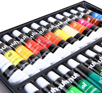 Ohuhu Art Paints 24-Pc Non Toxic 12ml Oil-Based Paint Set Y30-80700-04