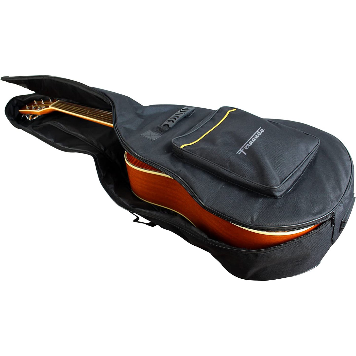 Fernando GT-F1 38" Acoustic Guitar Gig Bag with Foam Padding, Water Resistant Oxford Cloth Lining and Two Accessory Pockets | GT-F1/38