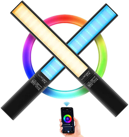 [CLEARANCE] Luxceo P6 RGB LED Video Light Wand with 12 Lightning Control Mode Night Day Photography Photoshoot