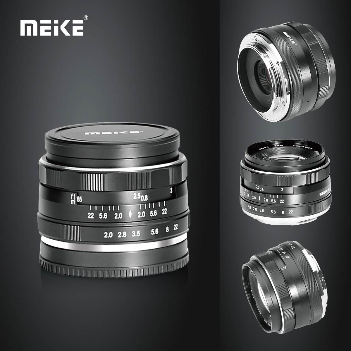 Meike MK-50mm 50mm f 2.0 Large Aperture Manual Focus Lens APS-C For 4/3 System Mirrorless Cameras Olympus/Panasonic/Lumix Mirrorless Camera