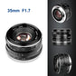 Meike 35mm F1.7 Large Aperture Manual Focus Fixed Lens for Nikon Mirrorless Mount V1 J1 J5 etc