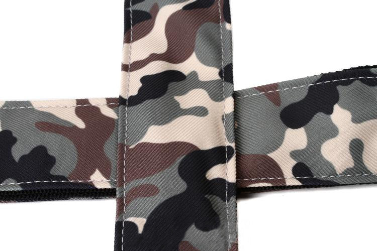 Fender Wide Canvas Camo Guitar Strap 2" 74mm 34" to 59" Long Camouflage (Winter, Woodland)