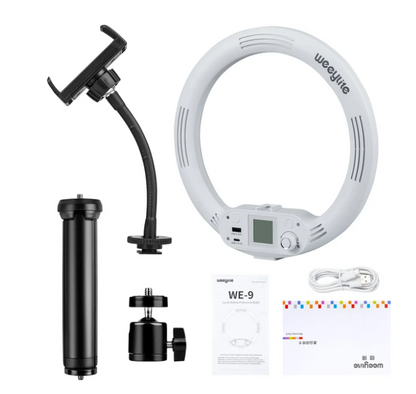 [CLEARANCE] Viltrox WE-9 2500k- 8500k LED Light with 29 Lighting Effects and Wireless Bluetooth Phone App Support Good for Tiktok, Livestream and Zoom