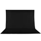 Phottix Black Seamless Photography Backdrop Muslin 3x6m or 10x20 Feet