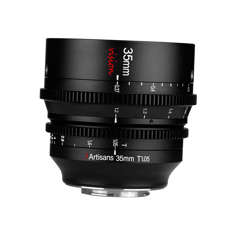 7Artisans Vision 35mm T1.05 Photoelectric MF Manual Focus Cine Lens for APS-C Format Sensors, ED Glass and All-Metal Shell Design for FUJIFILM X Mount Mirrorless Cameras