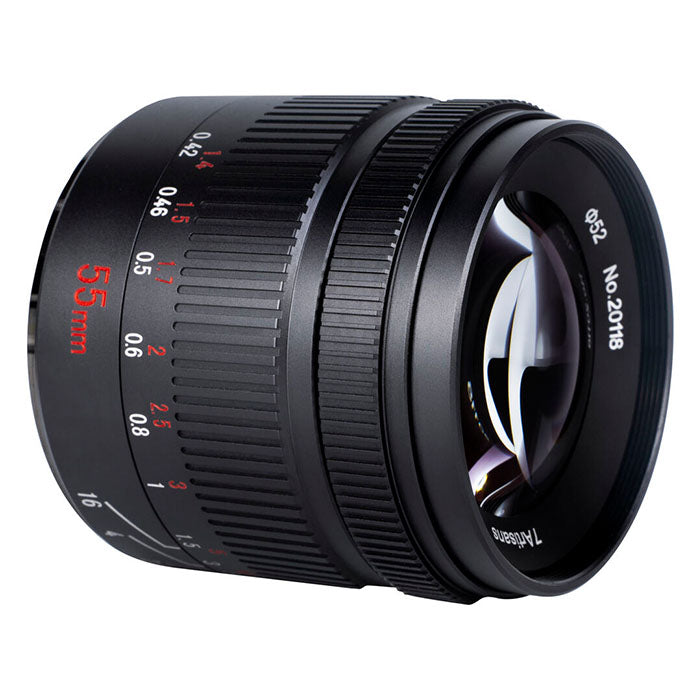 7Artisans Photoelectric 55mm f/1.4 APS-C Format Portrait-Length Prime Lens for Canon EF-M Mount Mirrorless Cameras